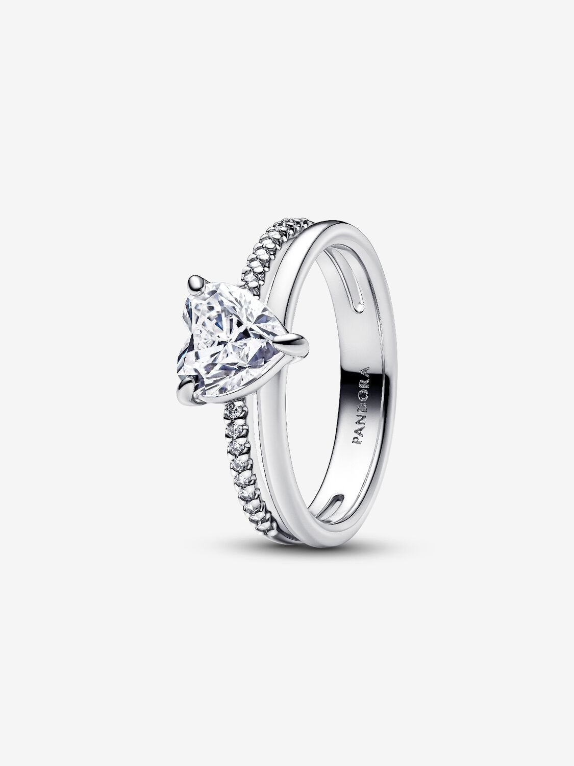 Anello Doppia Fascia con Cuore
