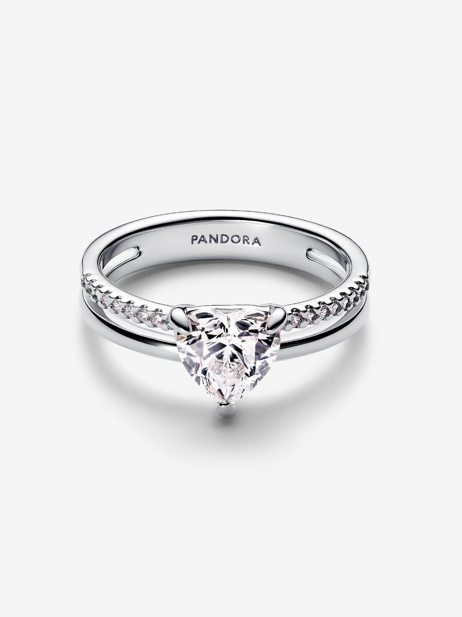 Anello Doppia Fascia con Cuore