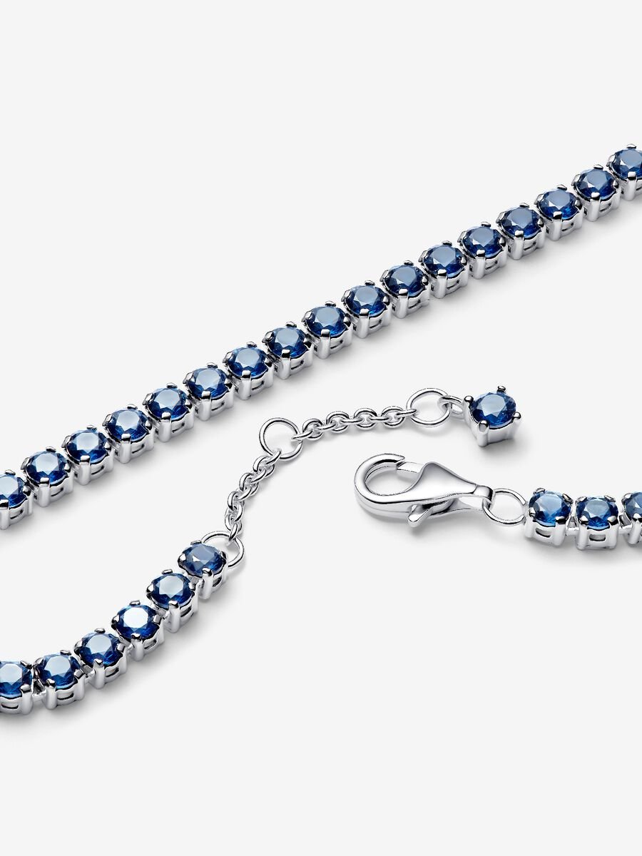 Bracciale Tennis con Pietre Blu
