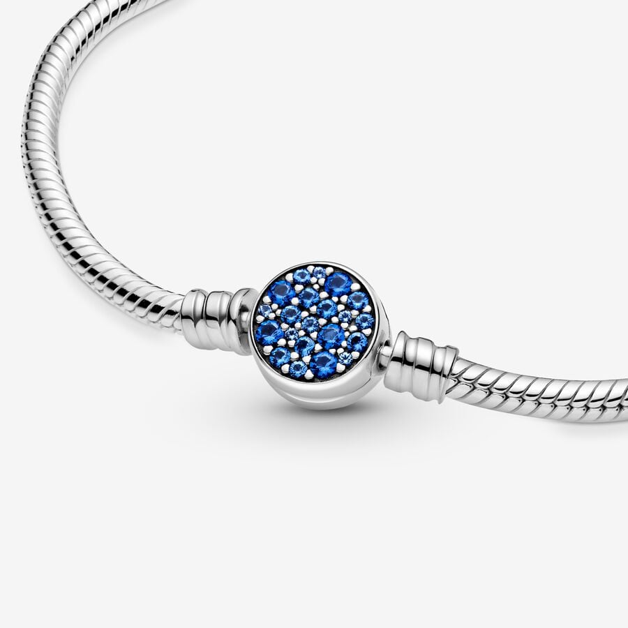 Bracciale con Chiusura Pietre Blu