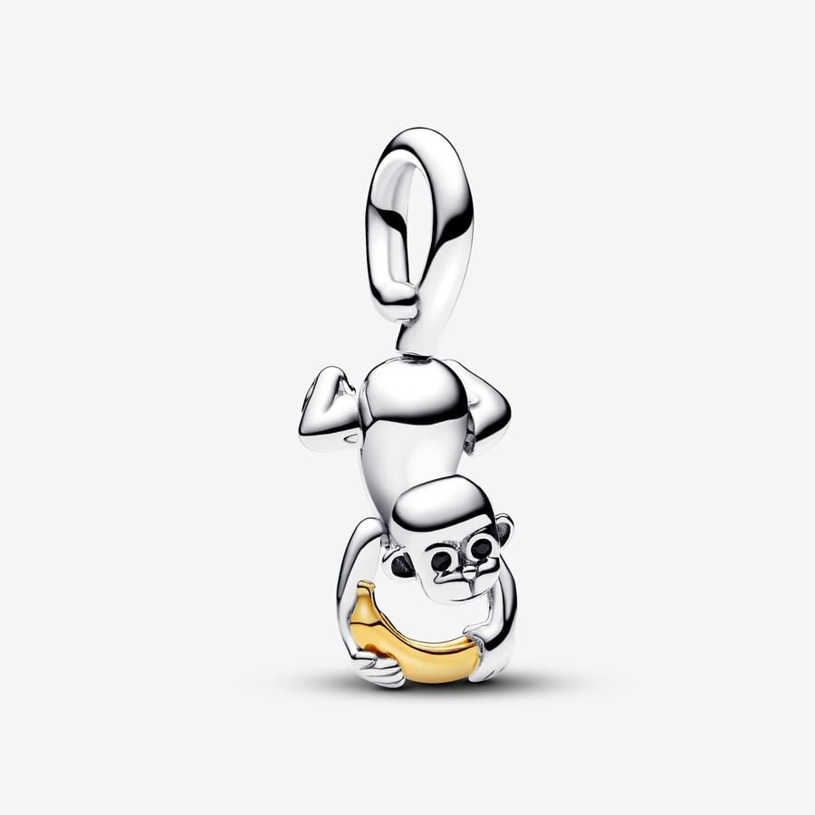 Charm Pendente Scimmietta con Zampe Mobili