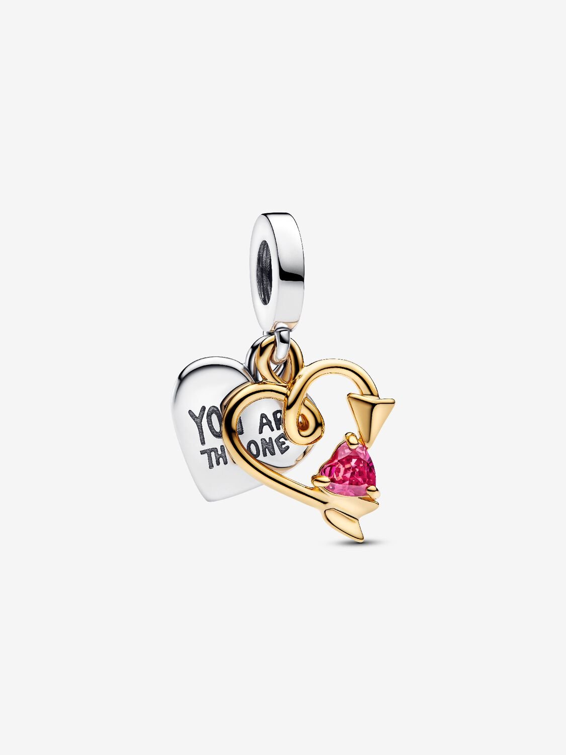 Charm Pendente Cuore con Freccia