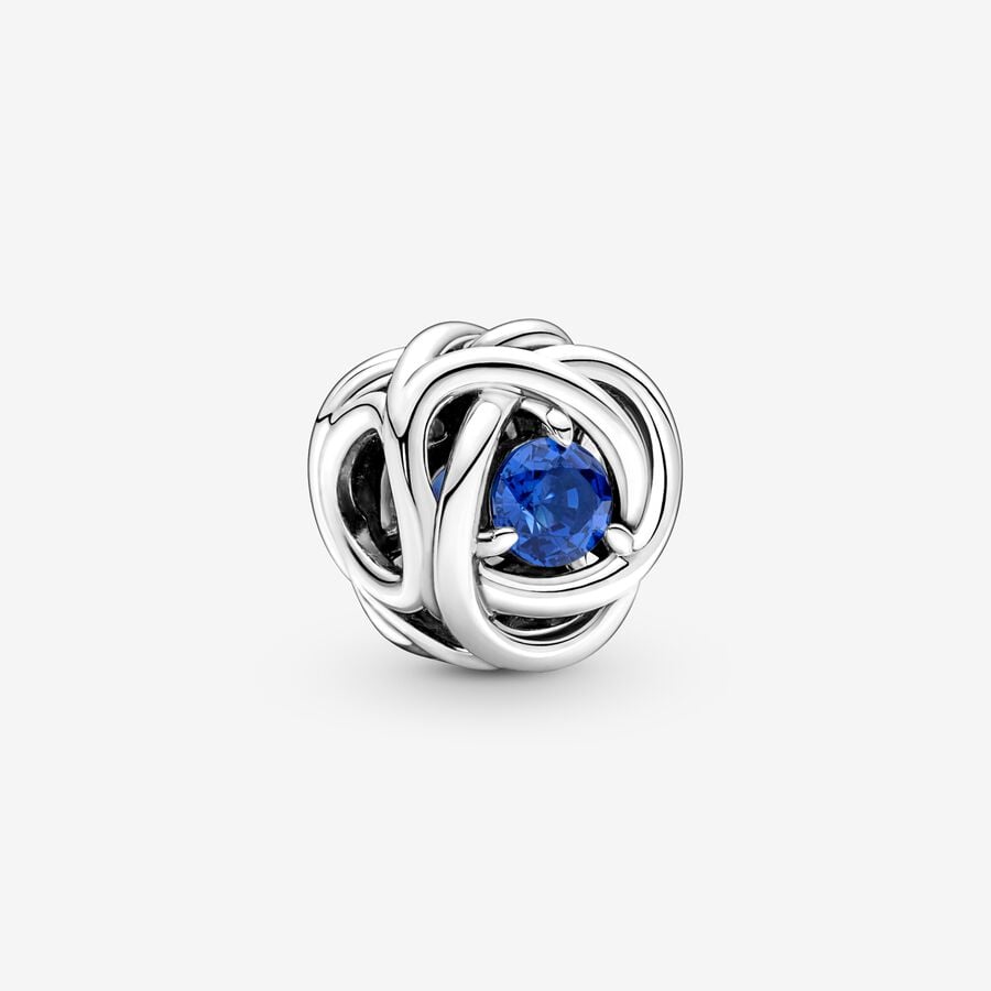 Charm Cerchio Eterno Blu Settembre