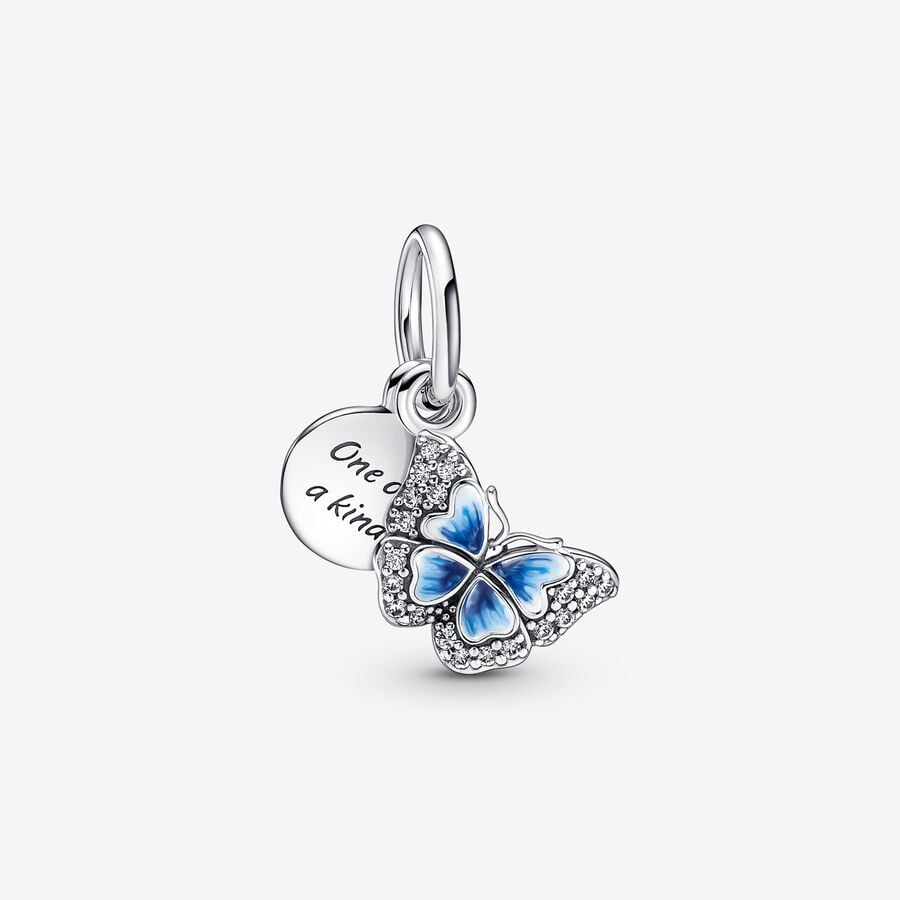 Charm Pendente Farfalla Blu