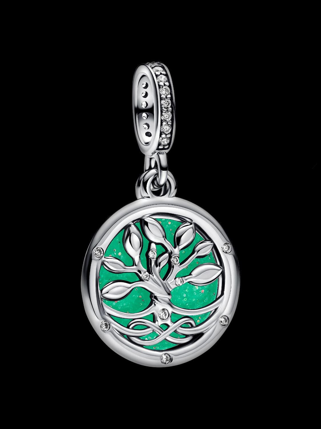 Charm Pendente Albero della Famiglia che si illumina al buio