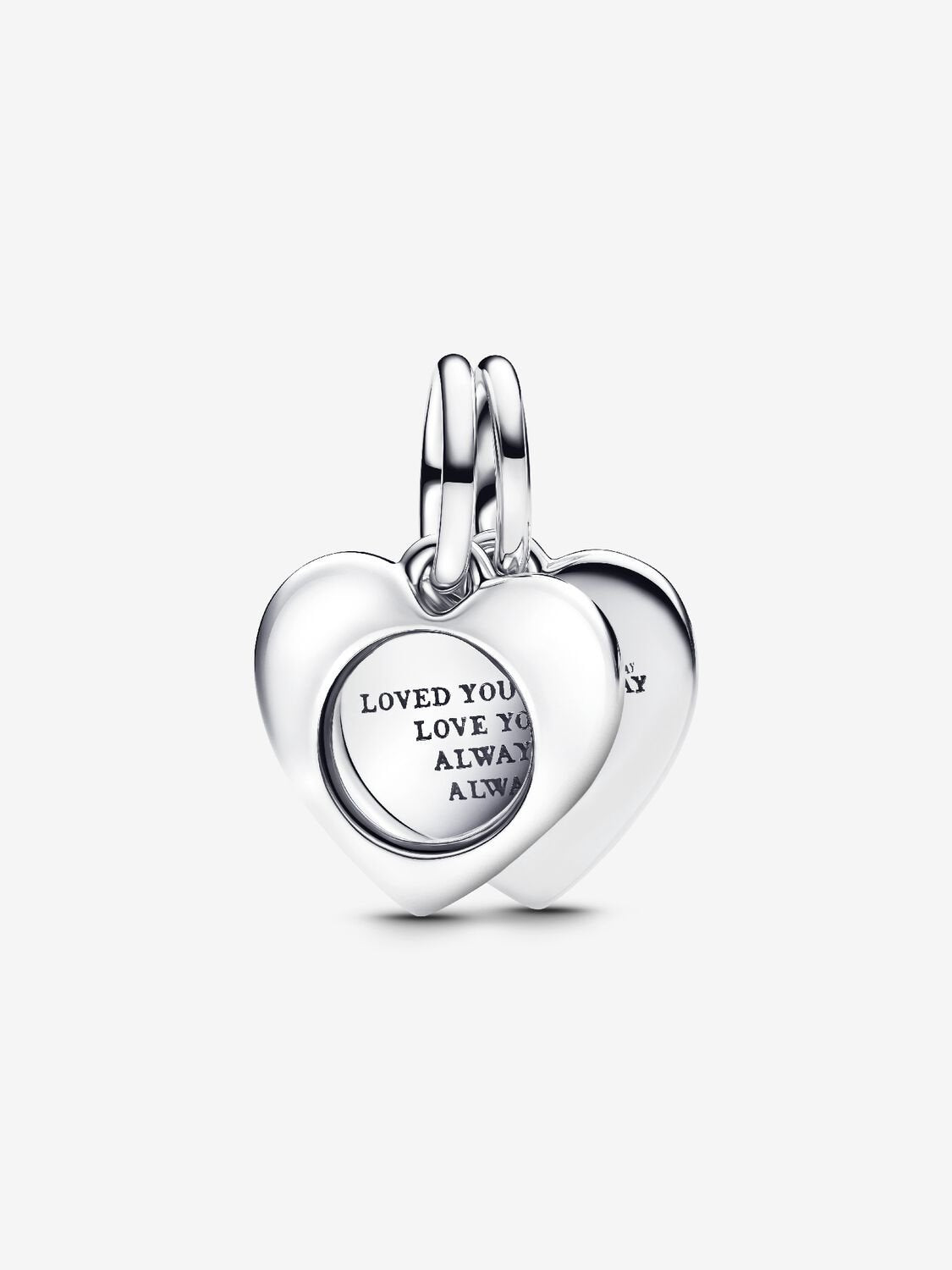 Charm Pendente Cuore con Lente di Ingrandimento