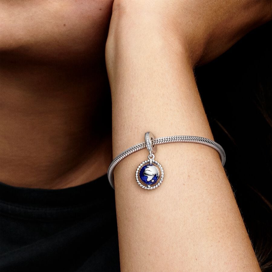 Charm Pendente Globo Girevole