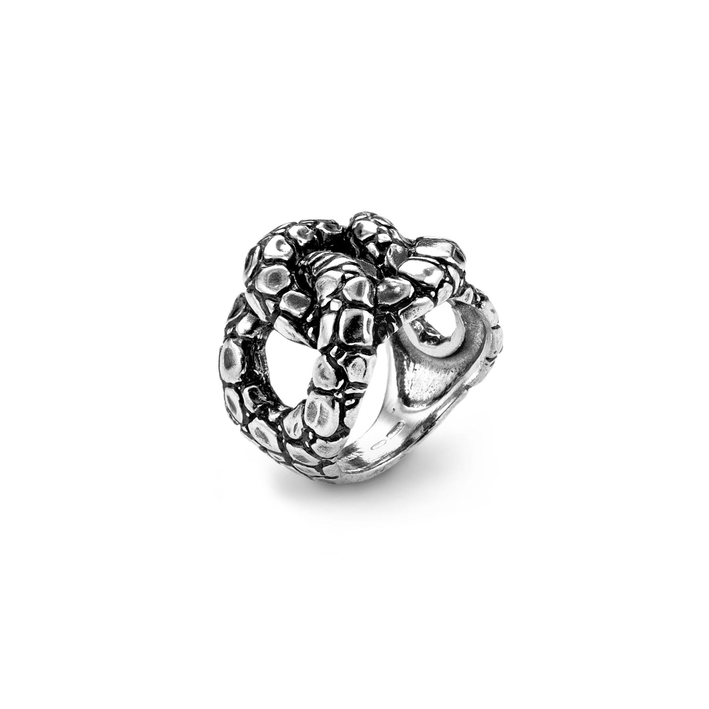 Anello Intrecci Coccodrillo