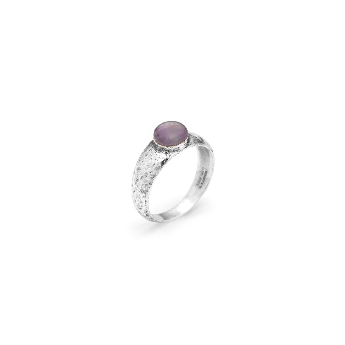 Anello Martellato Ametista