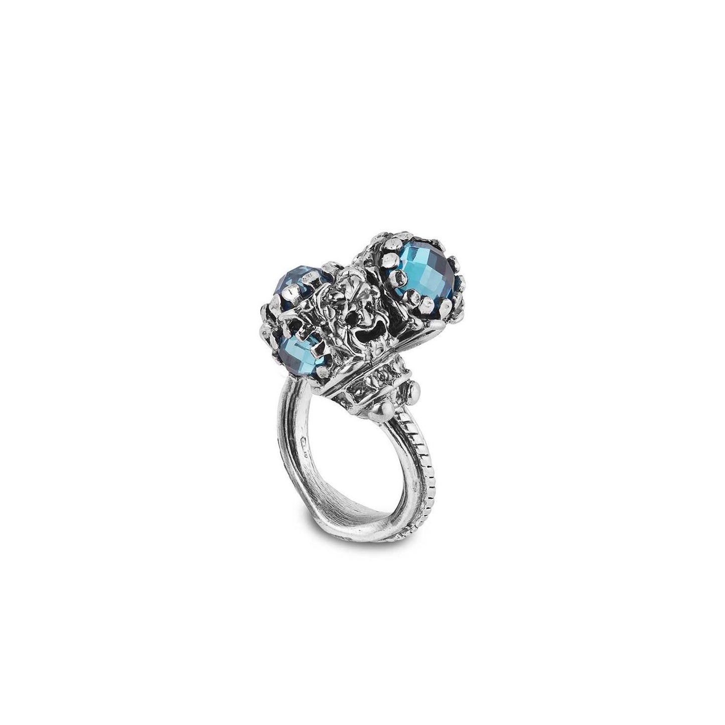 Anello Iride Azzurro