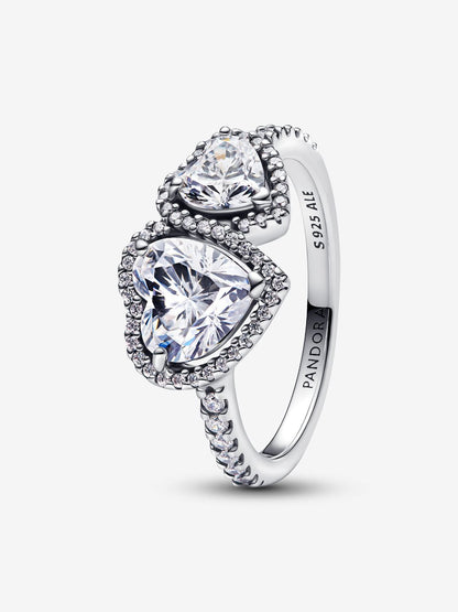 Anello Doppi Cuori Luminosi