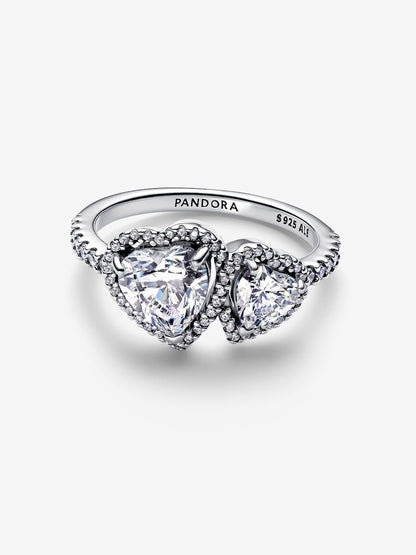 Anello Doppi Cuori Luminosi