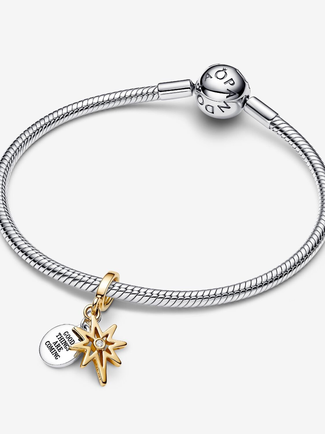 Charm Pendente Stella Polare da incidere con diamante